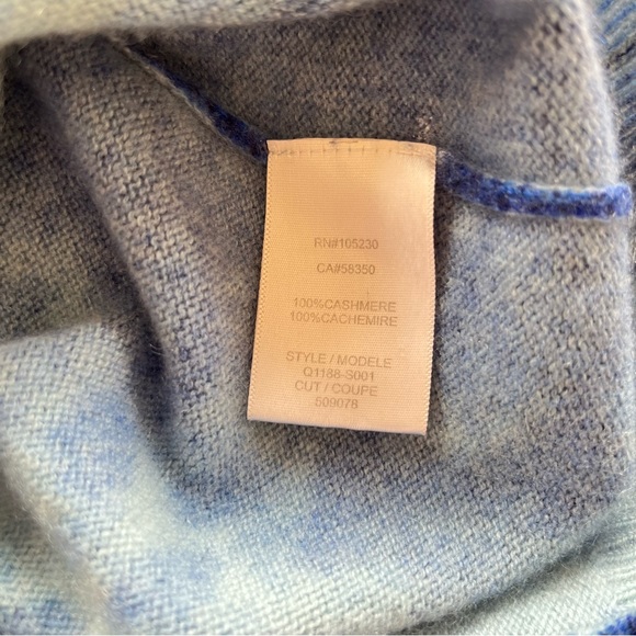 Equipment blue cashmere print crewneck sweater - Picture 11 of 13